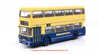 901011 Rapido West Midlands Fleetline Double Decker Bus number 6986 - WMT Blue/Cream - 36 KERESLEY VILLAGE VIA CITY